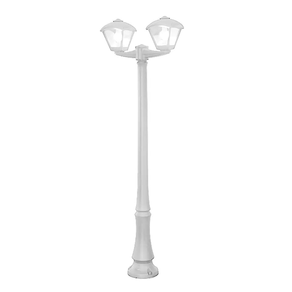 Pilar DARIO 2xE27 8,5W botão CCT (3cores) IP55 C.63xL.24xAlt.220cm resina 4