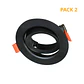 Aro de encastrar ONIRO ABS redondo Alt.3,5xD.9cm em ABS - Thumbnail 4