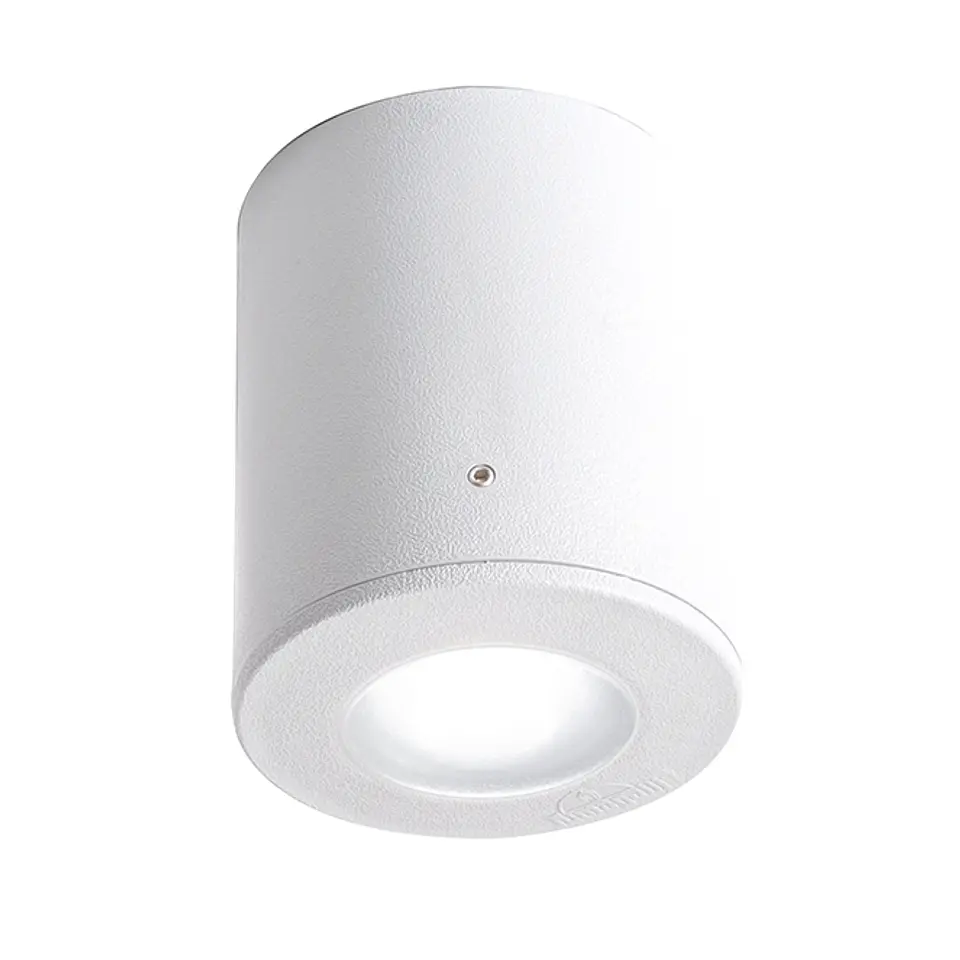Foco FRANCA 1xGU10 6W botão CCT (2cores) IP55 Alt.11,5xD.9,5cm resina 5