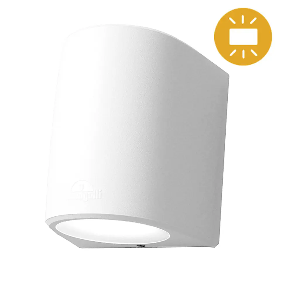Aplique MARTA 2xGX53 10W botão CCT (3cores) IP55 C.16,4xL.14,5xAlt.19,2cm resina 4