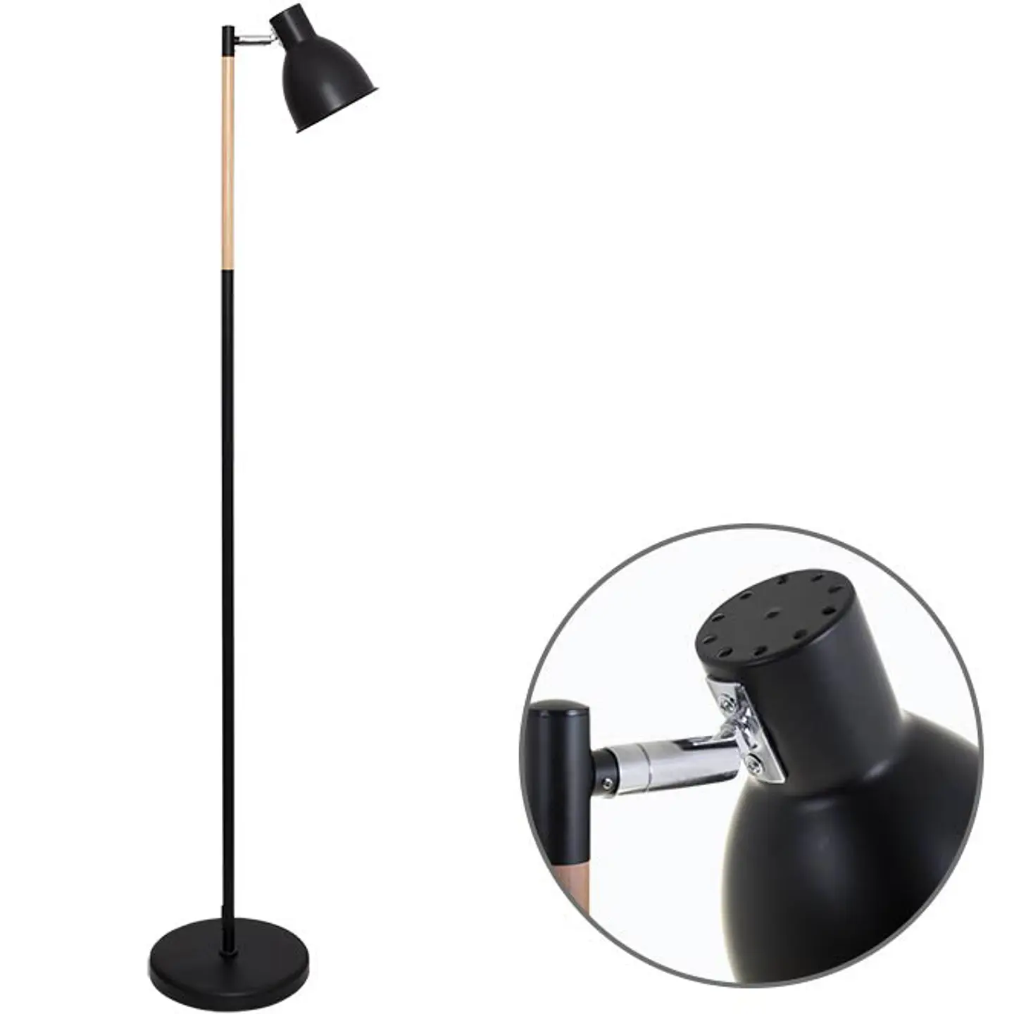 Candeeiro de pé DELZA 1xE27 Alt.147xD.33cm / natural 4