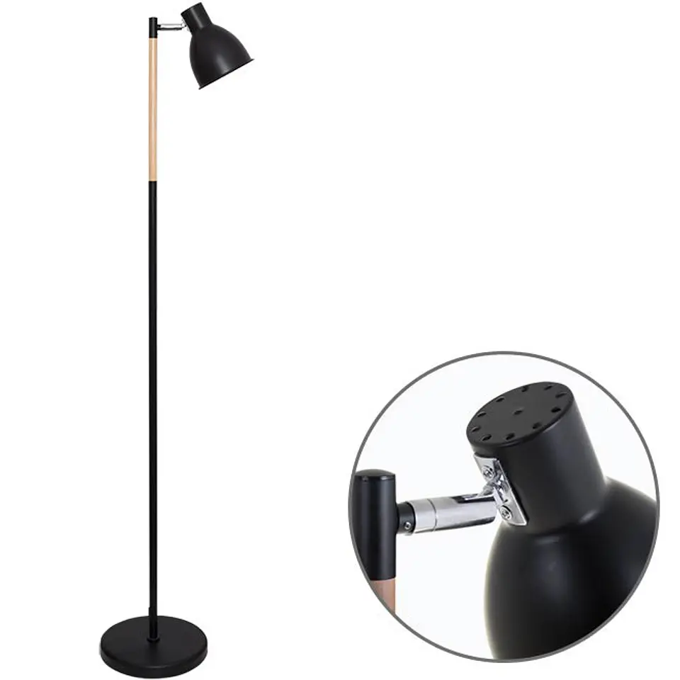 Candeeiro de pé DELZA 1xE27 Alt.147xD.33cm / natural 4