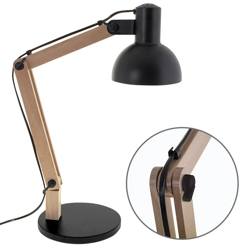 Candeeiro de mesa DARCI 1xE27 Alt.Reg.xD.35cm / natural 4