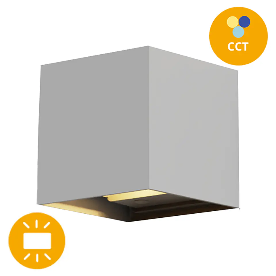 Aplique SORDO IP65 2x3W LED CCT 3000/4000/6500K C.10xL.10xAlt.10cm 4
