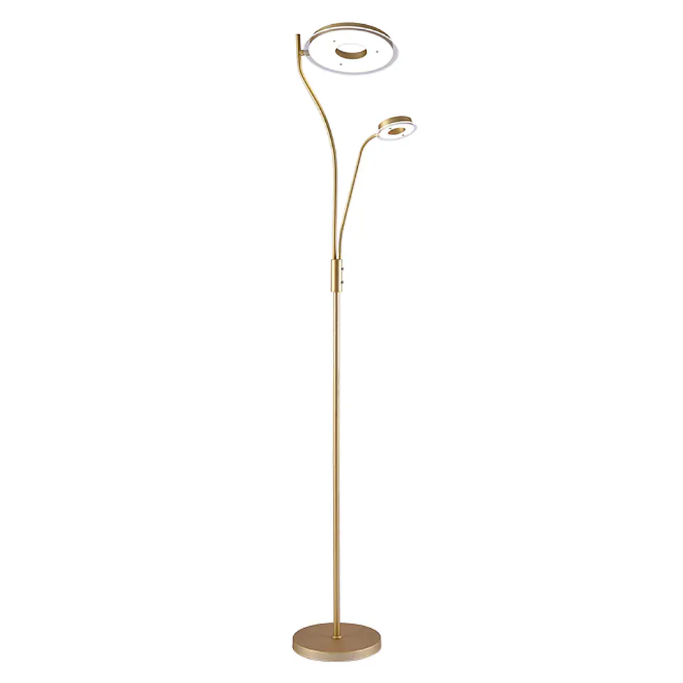 Candeeiro de pé GENOVA com braço de leitura 28W+7W LED 3000-6500K Alt.179xD.25cm 4