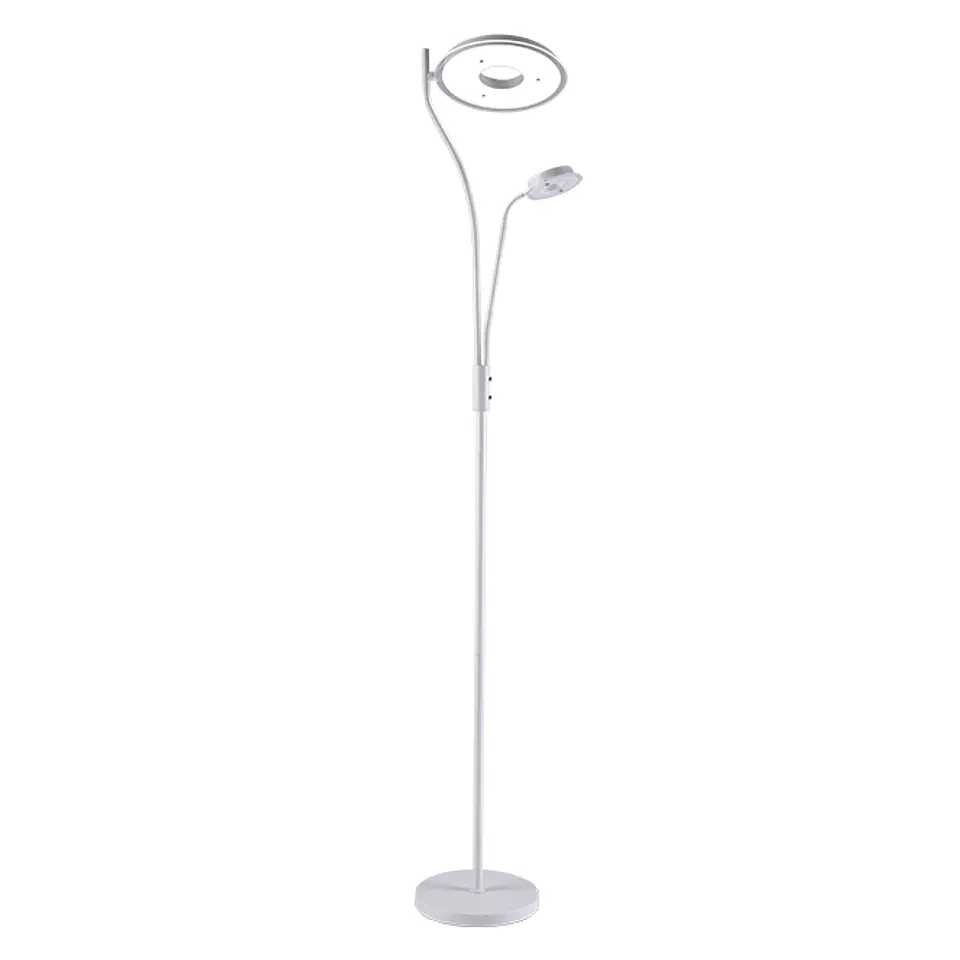 Candeeiro de pé GENOVA com braço de leitura 28W+7W LED 3000-6500K Alt.179xD.25cm 6