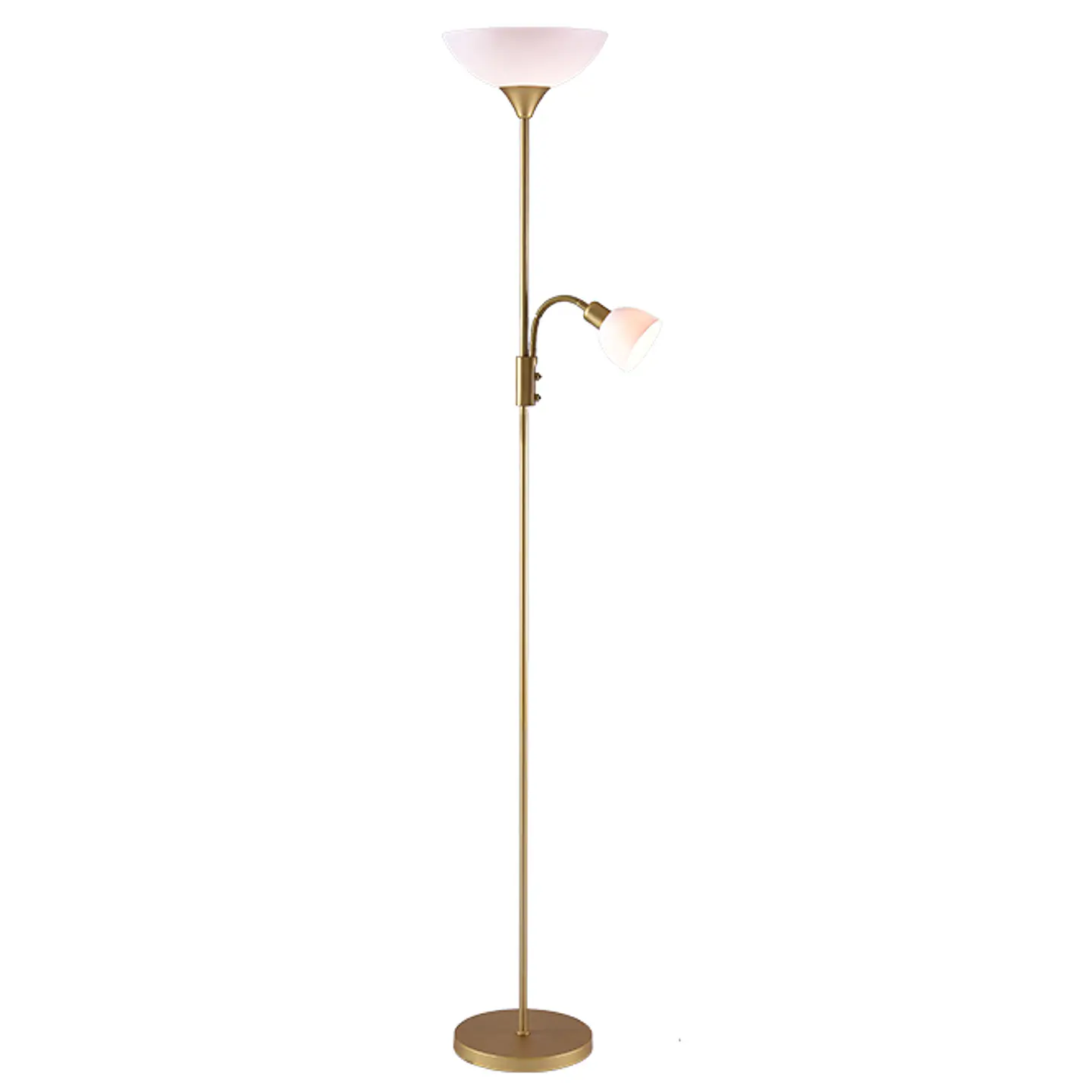 Candeeiro de pé TORINO com braço de leitura 1xE27+1xE14 Alt.179xD.25cm 4