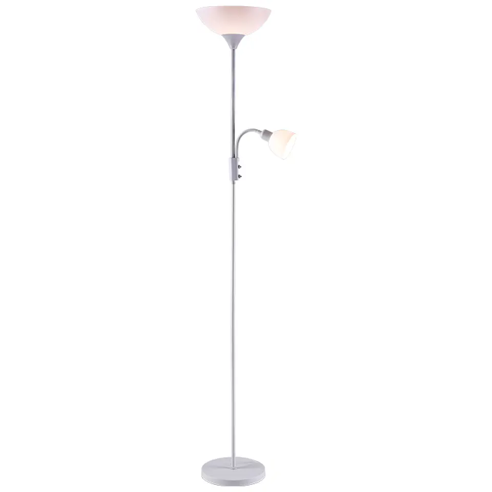 Candeeiro de pé TORINO com braço de leitura 1xE27+1xE14 Alt.179xD.25cm 5