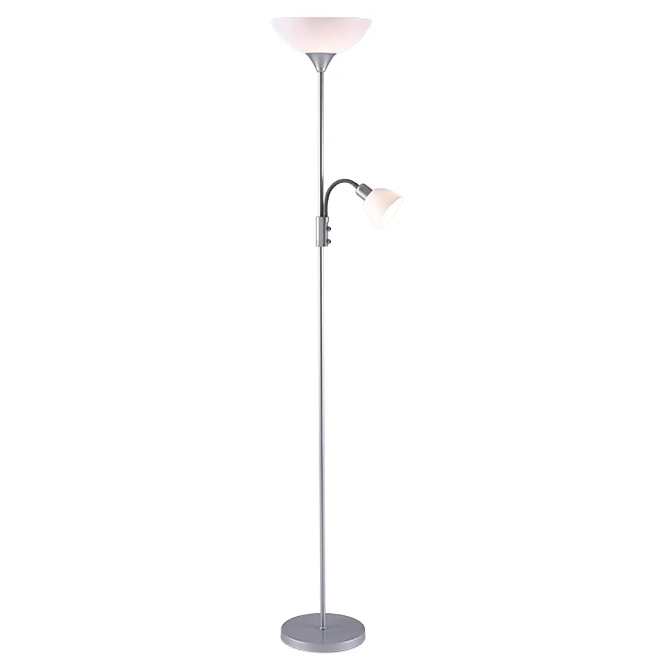 Candeeiro de pé TORINO com braço de leitura 1xE27+1xE14 Alt.179xD.25cm 6