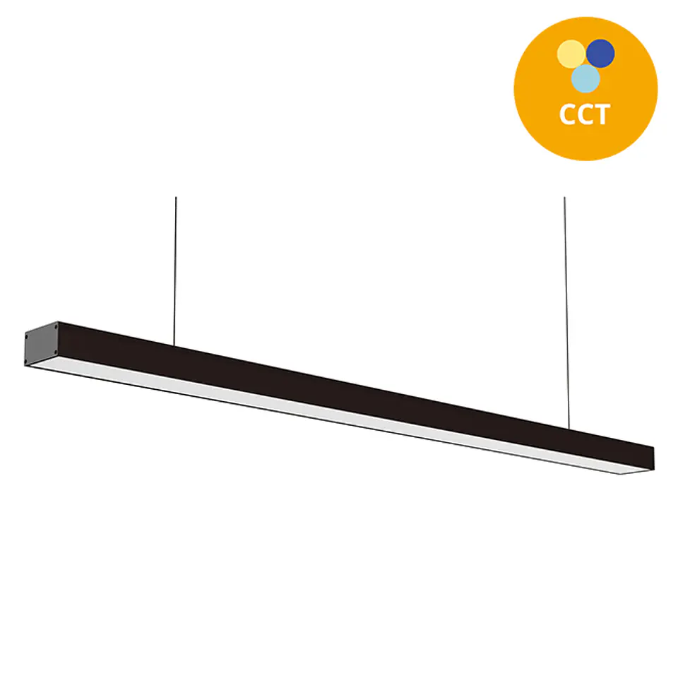 Barra suspensa/tecto LineX OFFICE 240cm 1x80W LED CCT 3000/4000/6400K C.240xL.7xAlt.Reg.cm 4