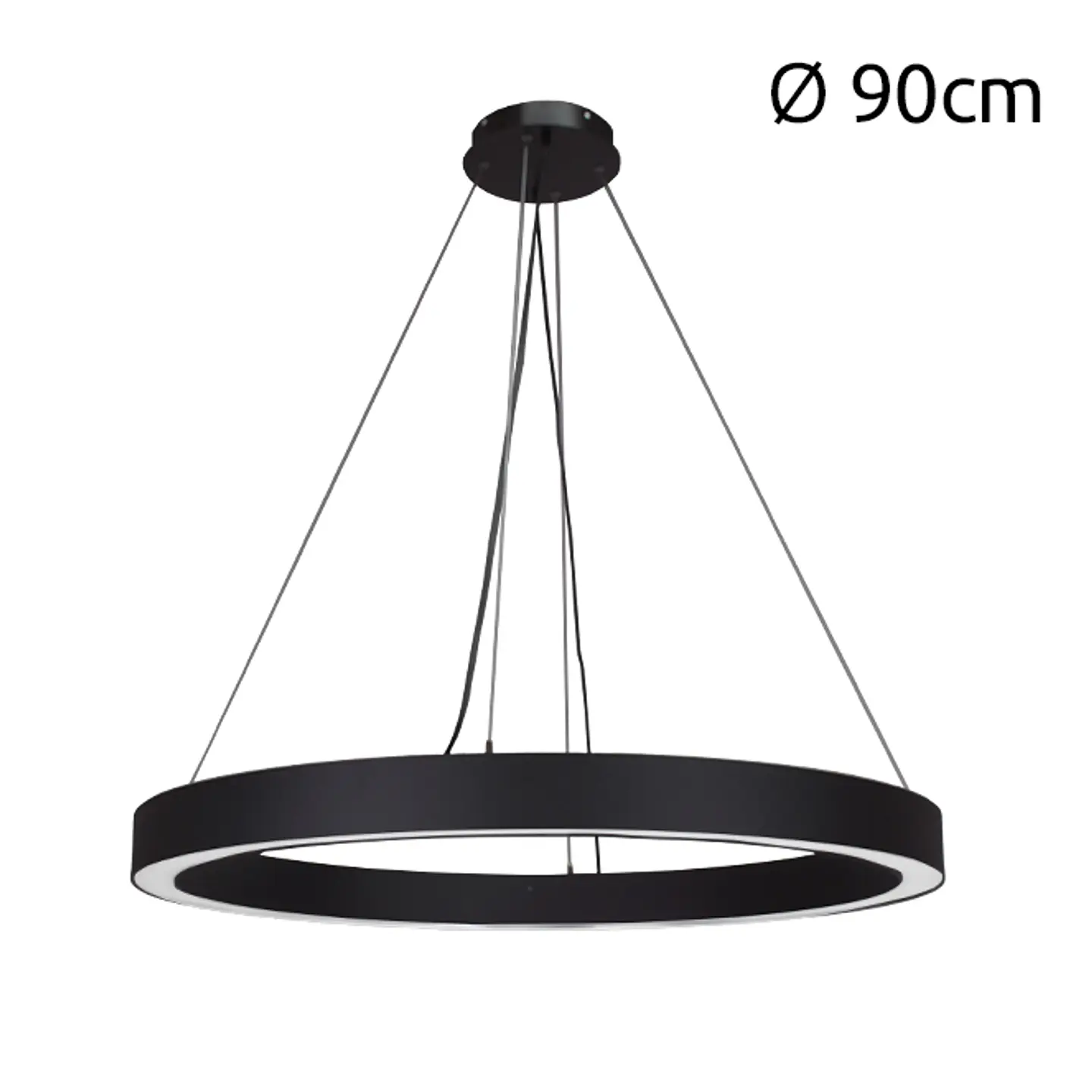 Suspensão LineX Circle LED CCT 60W 6000lm 3000K/4000K/6400K Alt.Reg.xD.90cm 4