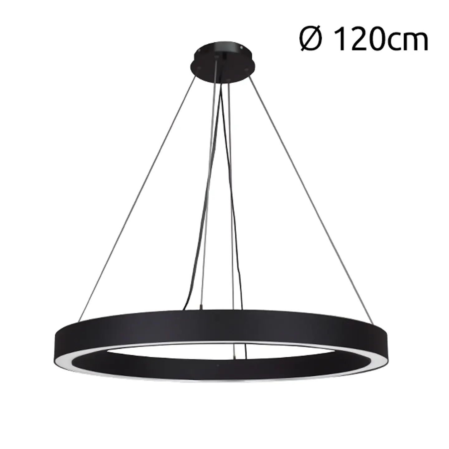 Suspensão LineX Circle LED CCT 80W 8000lm 3000K/4000K/6400K Alt.Reg.xD.120cm 4