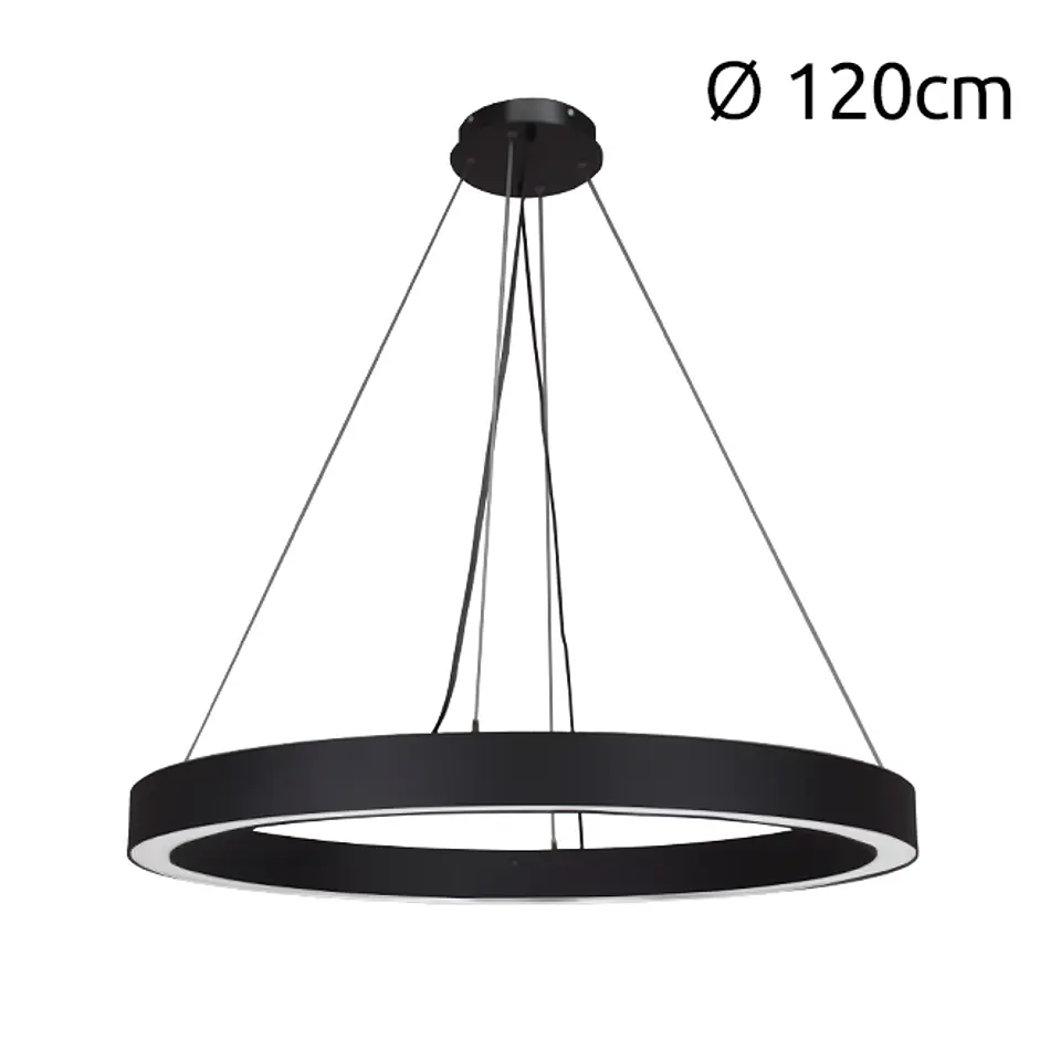Suspensão LineX Circle LED CCT 80W 8000lm 3000K/4000K/6400K Alt.Reg.xD.120cm 4
