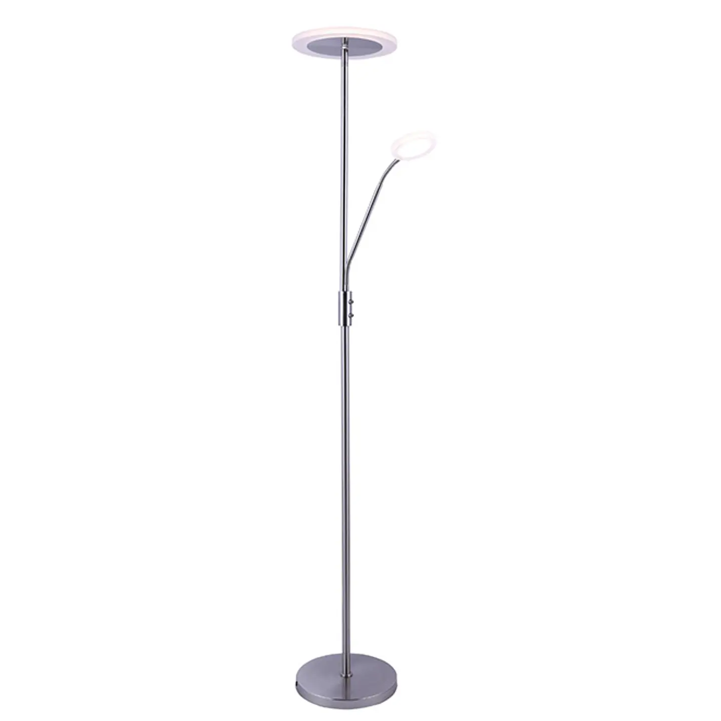 Candeeiro de pé BAYANI com braço de leitura 28W+6W LED 3000-6500K Alt.179xD.25cm 5