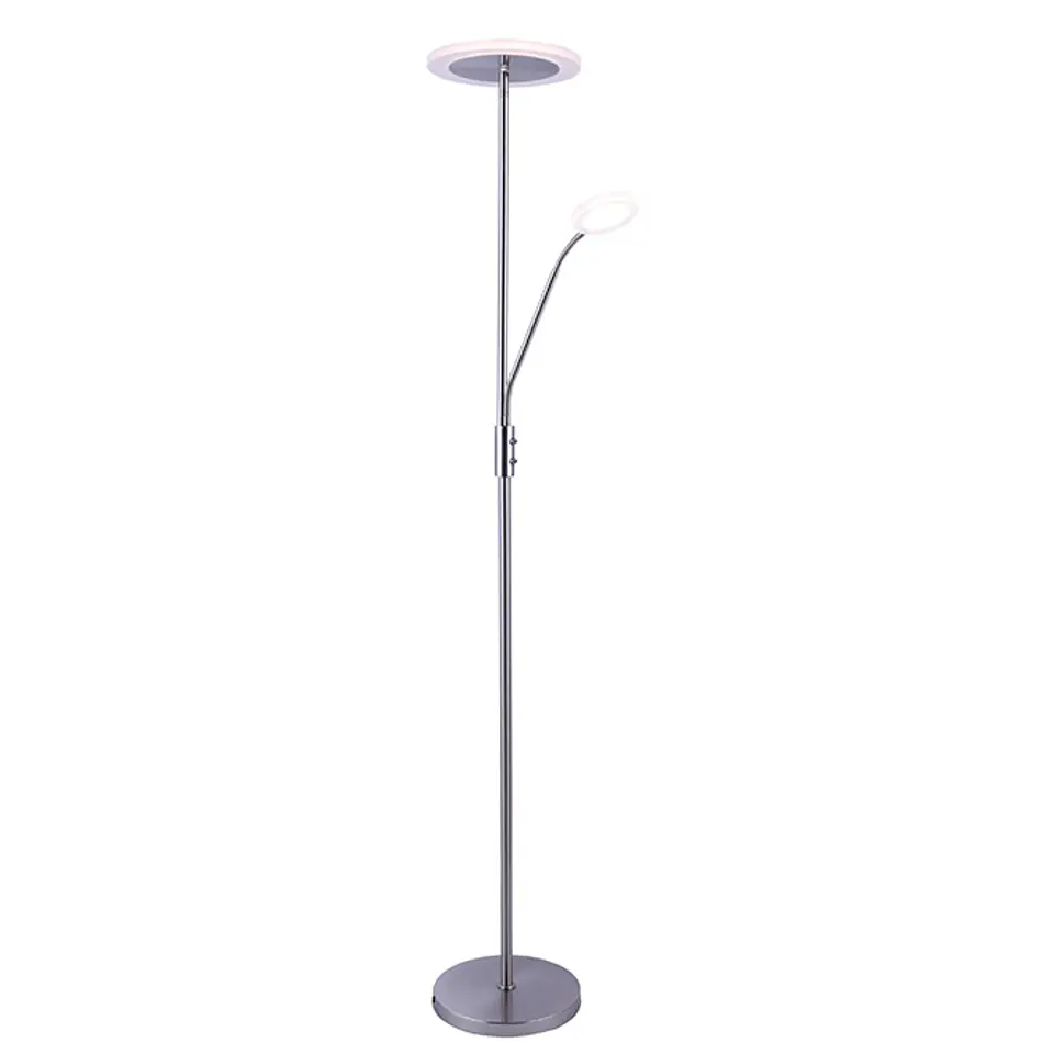 Candeeiro de pé BAYANI com braço de leitura 28W+6W LED 3000-6500K Alt.179xD.25cm 5