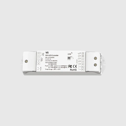 CONTROLADOR RF 5 EM 1 12-48V 5A*5CH
