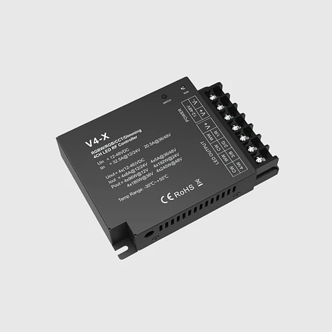 CONTROLADOR RF PARA FITAS DE LED RGBW 12-24V 8A*4CH