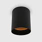 DOWNLIGHT REDONDO SALIENTE SDL04R 1*GU10 PRETO+OURO ROSA - Thumbnail 1