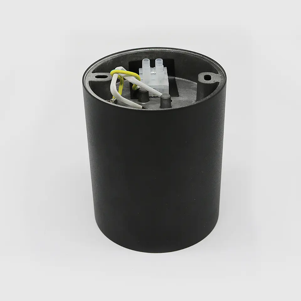 DOWNLIGHT REDONDO SALIENTE SDL04R 1*GU10 PRETO+OURO ROSA 2