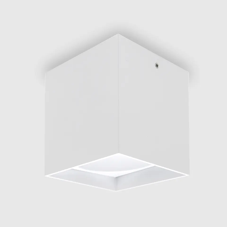 DOWNLIGHT QUADRADO SALIENTE SDL04S 1*GU10 BRANCO+BRANCO 1