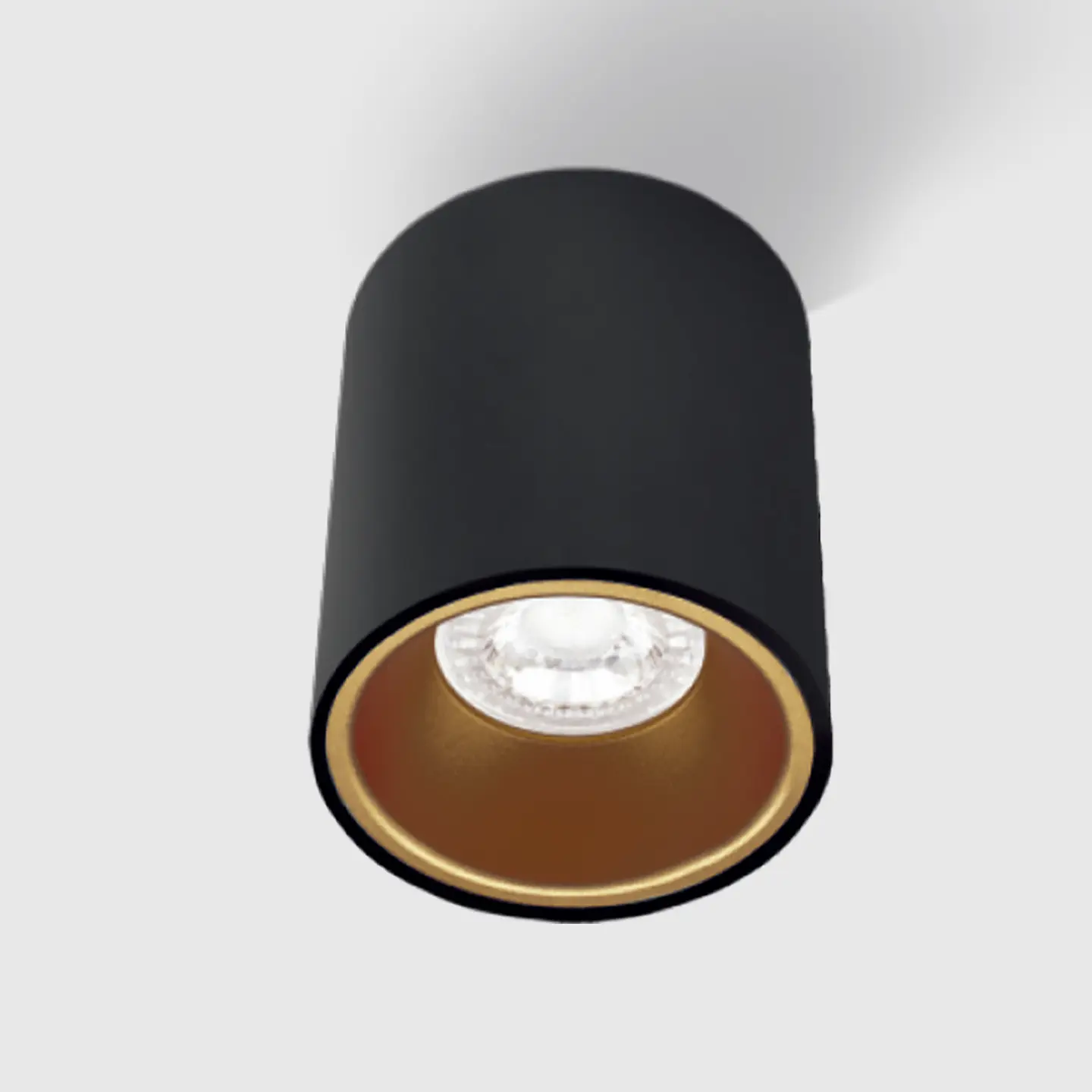 DOWNLIGHT REDONDO SALIENTE SDL04R 1*GU10 PRETO+OURO ROSA 4