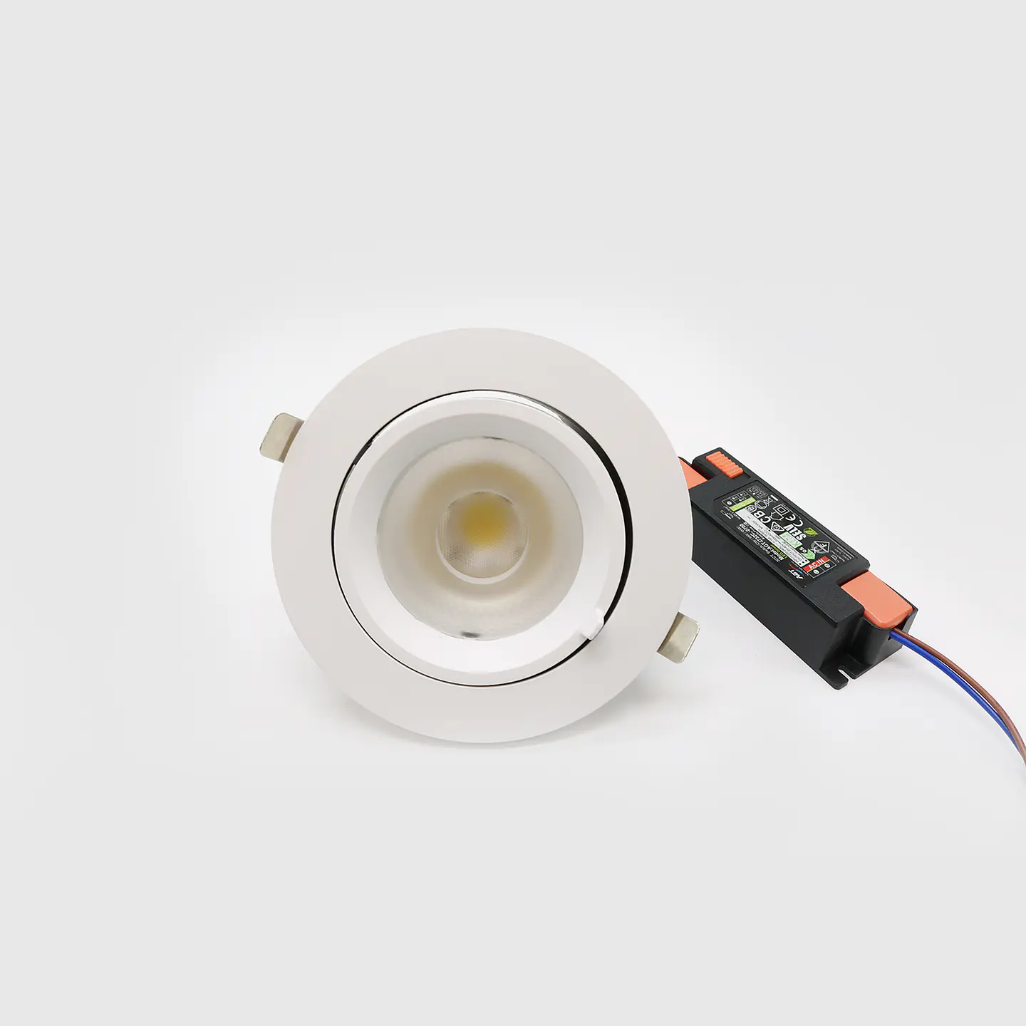 DOWNLIGHT REDONDO BRANCO ORIENTÁVEL 