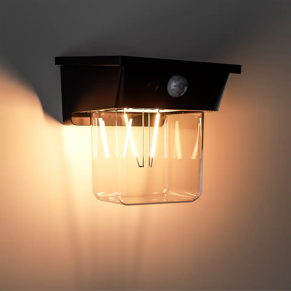 APLIQUE LED SOLAR C/SENSOR 1.2W 2700K 4