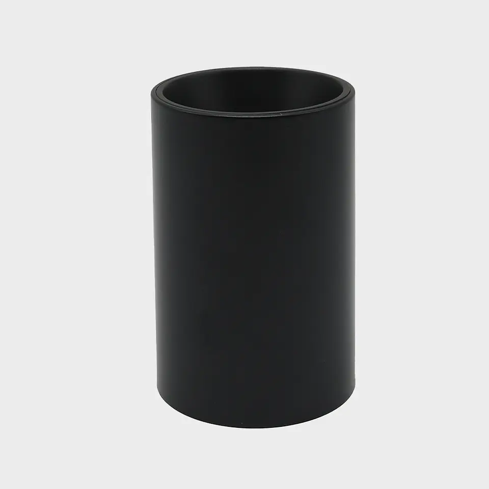 ARO GU10 SALIENTE CILINDRICO EM PC PRETO 1