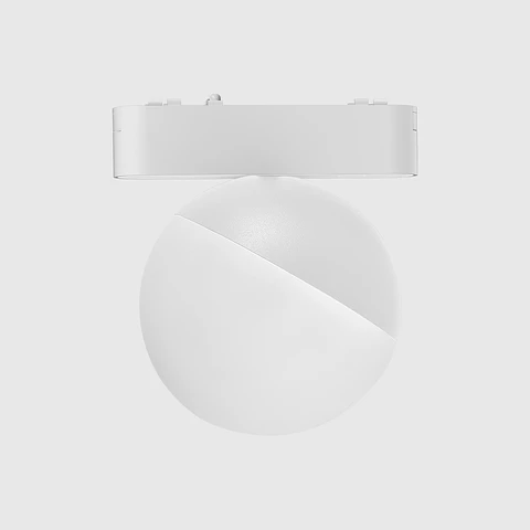 PROJETOR MAGNETICO ESFÉRICO BRANCO PARA CALHA 10W 4000K