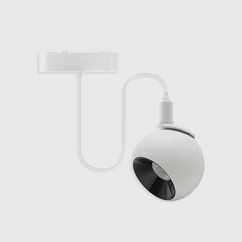 PROJETOR MAGNETICO MEIA ESFERA BRANCO SUSPENSO 12W 2700K