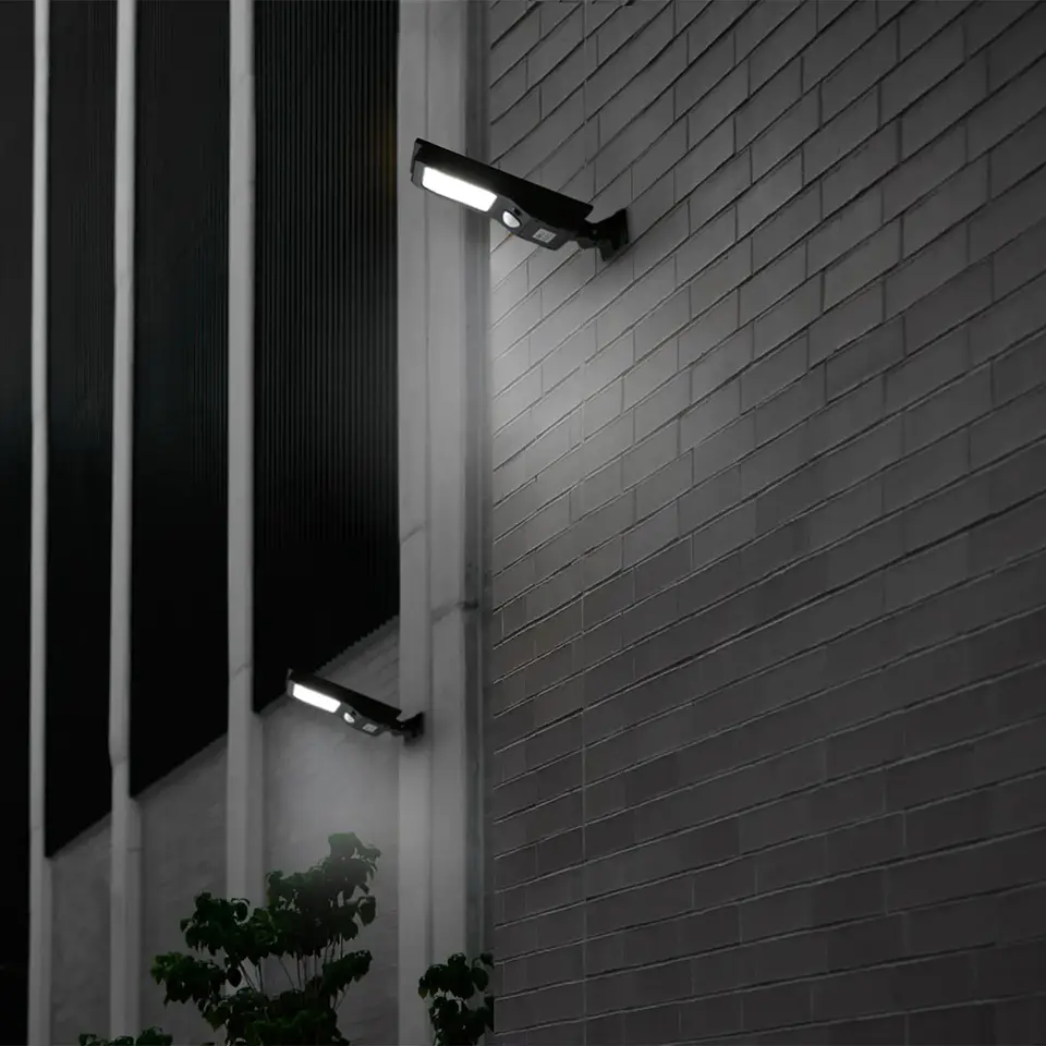 LUMINÁRIA LED SOLAR C/ SENSOR E COMANDO 15W 6500K 6