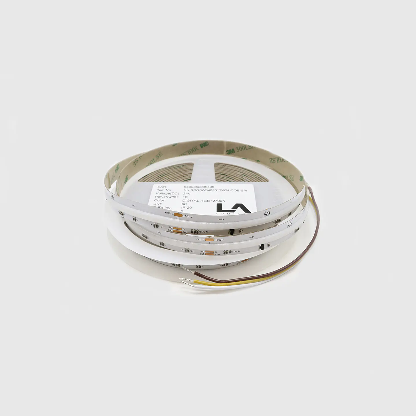 FITA LED COB DIGITAL RGB+2700K 840LED/M 16W 24V IP20 2