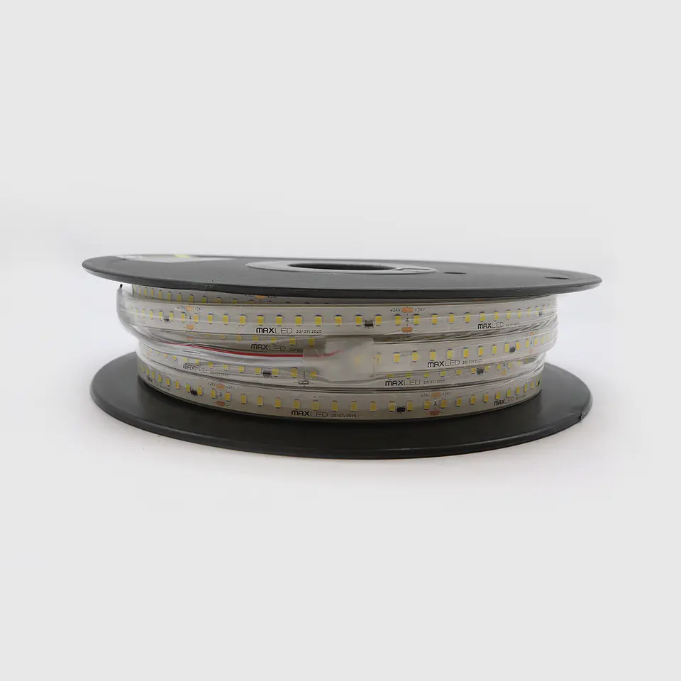 FITA LED 2835 144D LIGAÇÃO 20 MT S/ QUEDA INTENSIDADE IP20 24V 12W 4000K 1
