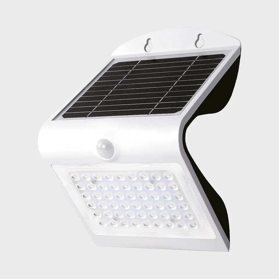 APLIQUE LED SOLAR C/SENSOR ´´BUTTERFLY´´ 4W 3000K 1