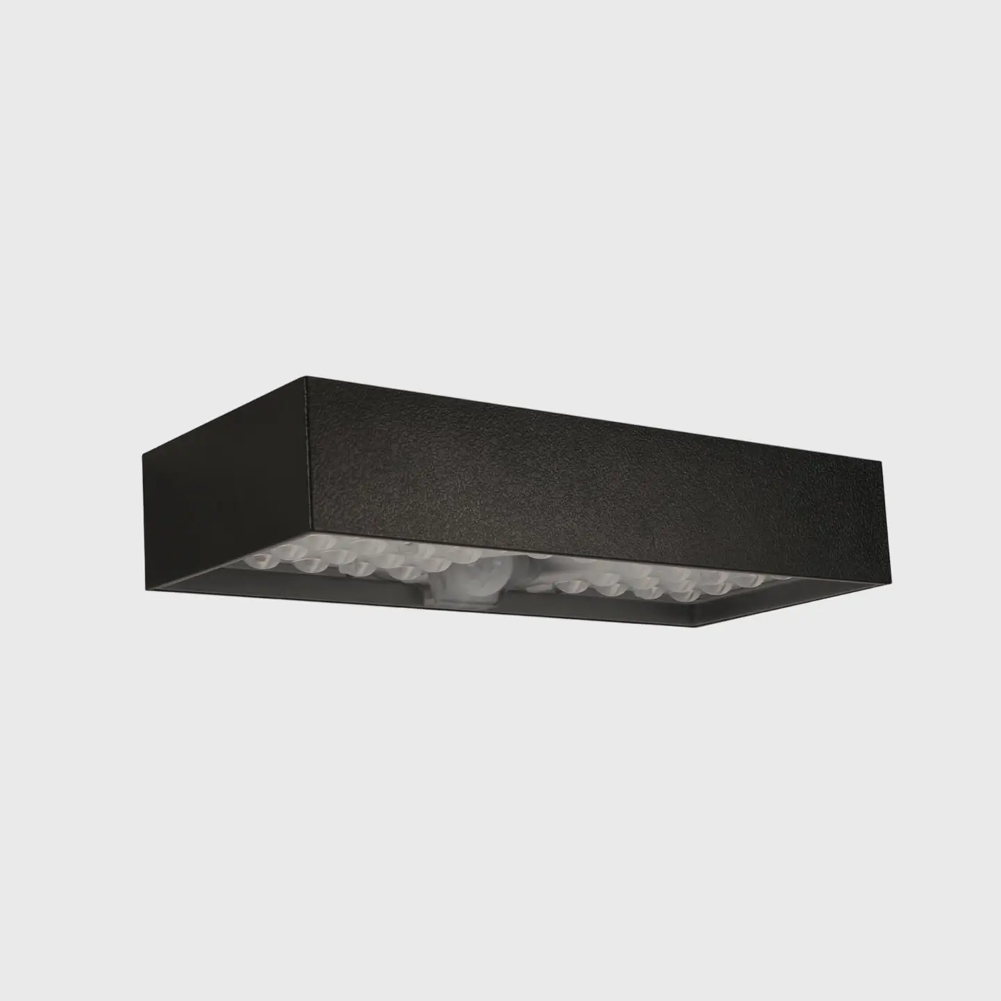 APLIQUE LED SOLAR C/SENSOR ´´BRICK´´6W 3000K PRETO 1