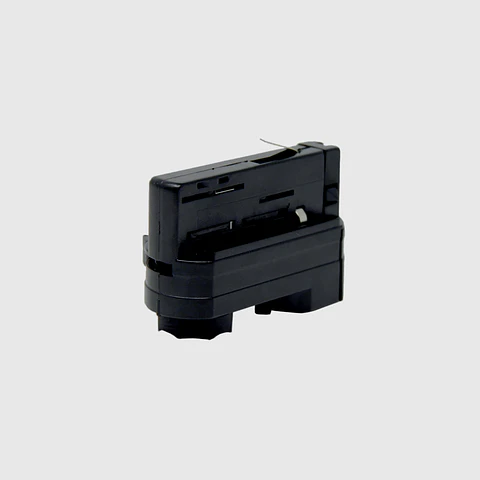 CONETOR PARA CALHA 3 CIRCUITOS PRETO