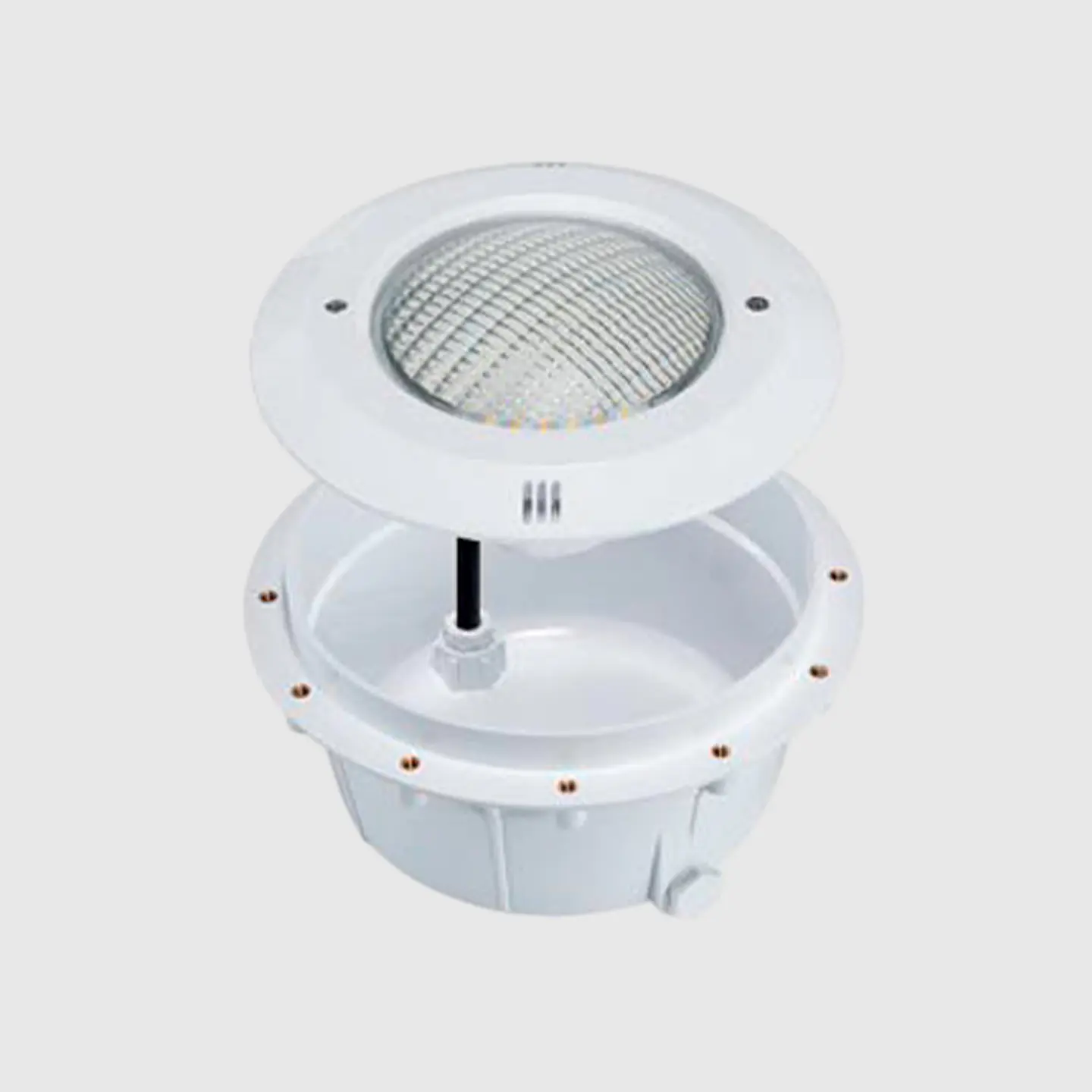 NICHO PARA LAMPADAS DE PISCINA PAR56 COM APLICAÇÃO EM TELA 4