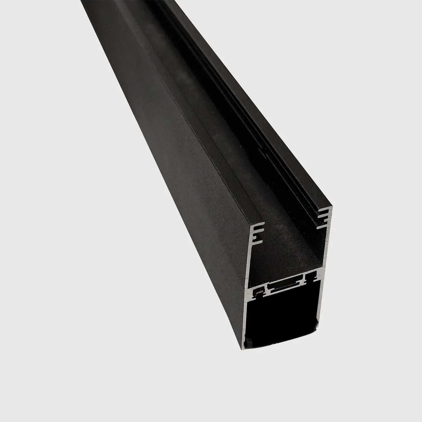 CALHA MAGNÉTICA SUSPENSA PRETO COM 1M 2
