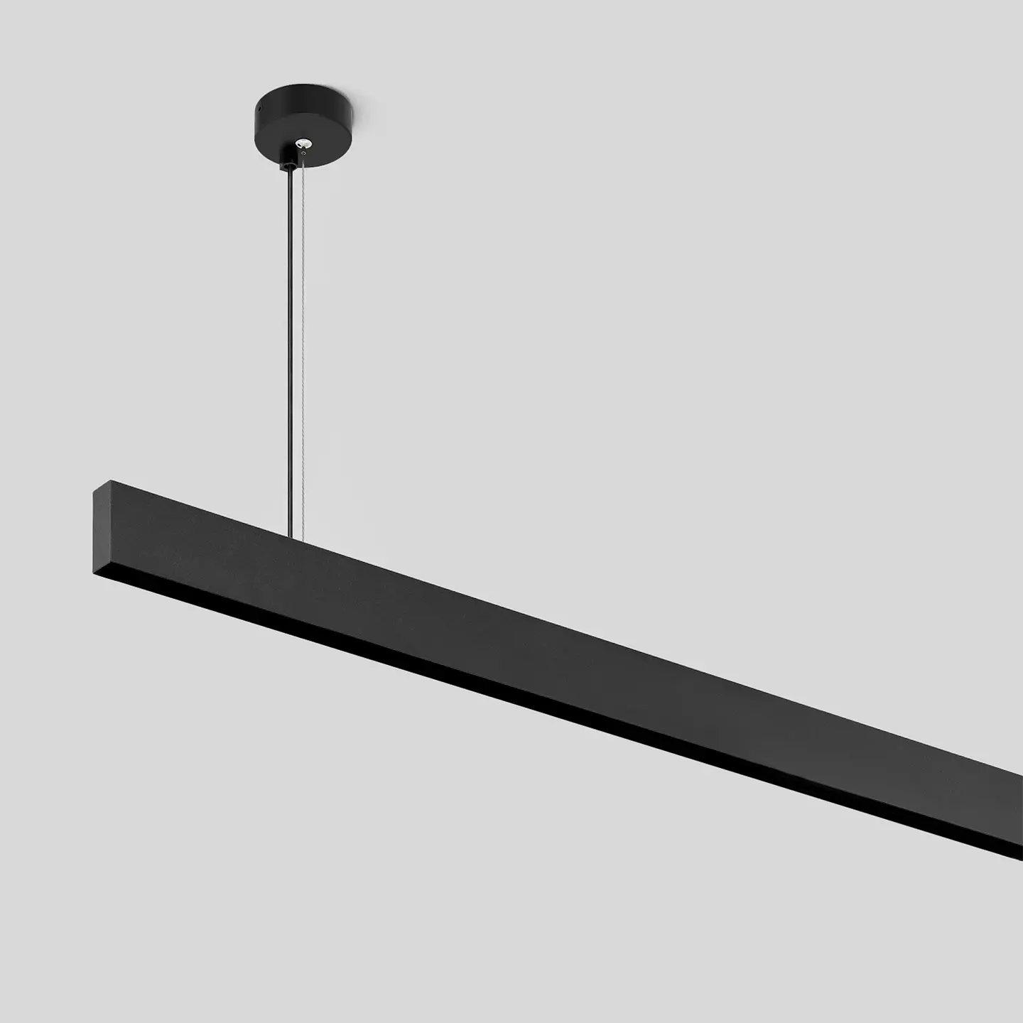CALHA MAGNÉTICA SUSPENSA PRETO COM 2M 3