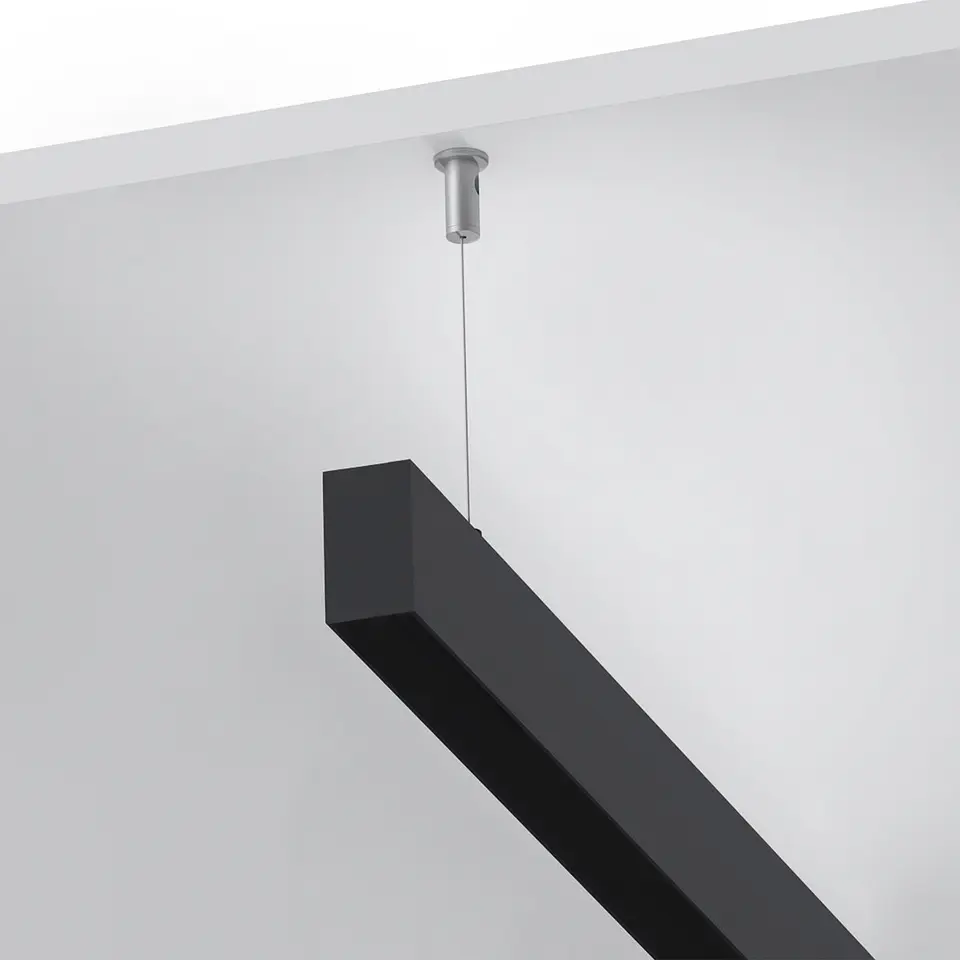 CALHA MAGNÉTICA SUSPENSA PRETO COM 2M 4