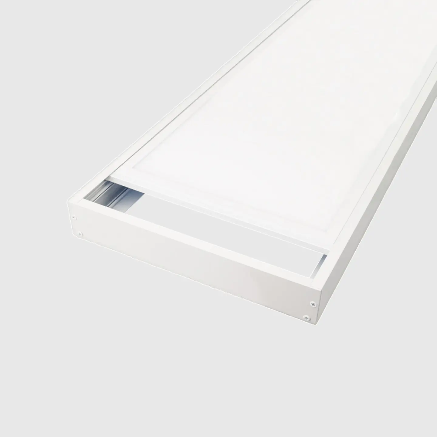 CAIXA ALUMINIO BRANCO PAINEL 30X120CM 2