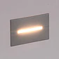 APLIQUE PAREDE DE EMBUTIR RETANGULAR AÇO ESCOVADO 3W 3CCT - Thumbnail 4