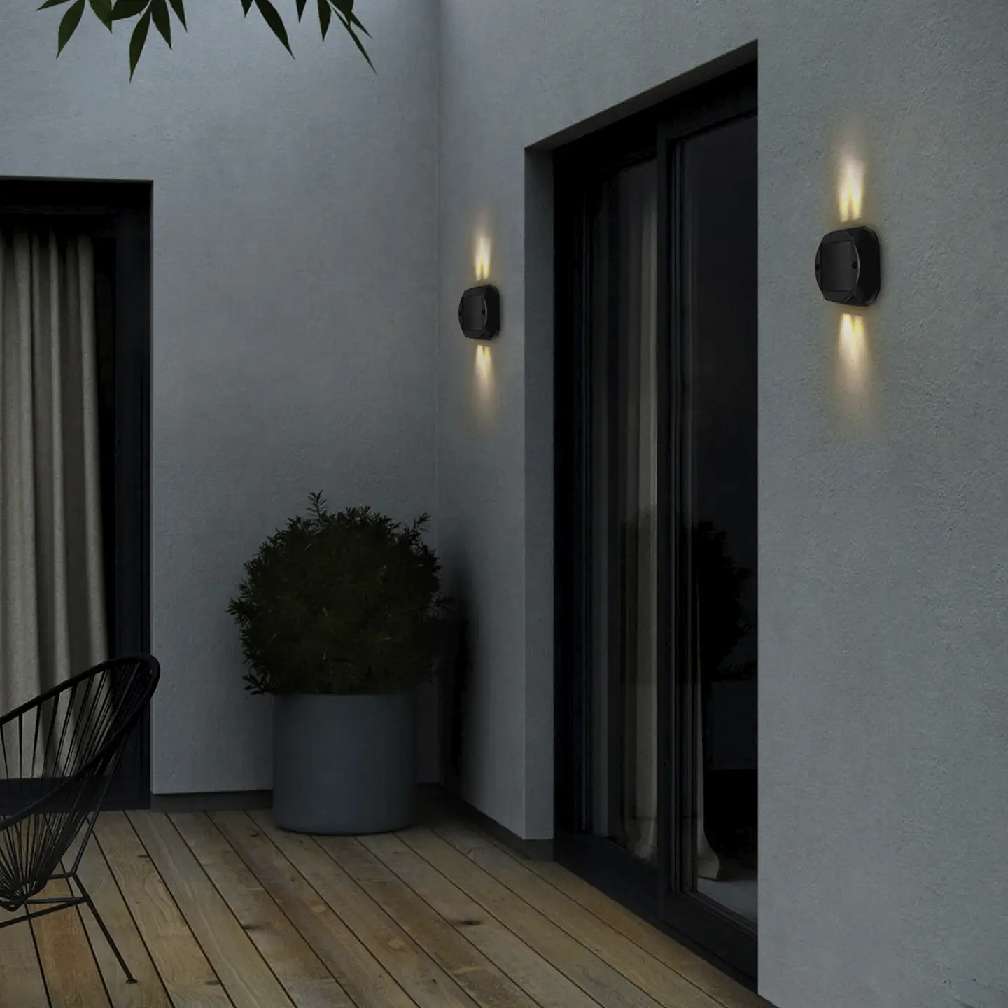 APLIQUE LED SOLAR 4x90º 3W 3000K 4