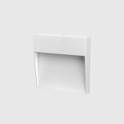 APLIQUE LED PAREDE QUADRADO BRANCO 3W 3CCT
