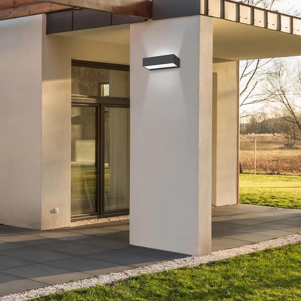 LED APLIQUE MURO DARK GREY 9W 3CCT PW1701 2