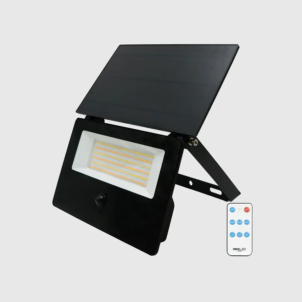 PROJETOR LED SOLAR C/SENSOR 50W 3CCT 5000LM 1