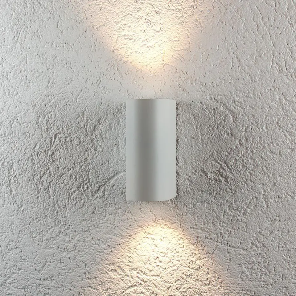 LED APLIQUE PAREDE BRANCO IP54 P/GU10 2* JKF495-2 2
