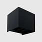 APLIQUE LED PAREDE CUBO COM ÂNGULO ANJUSTÁVEL PRETO 2X5W 3CCT - Thumbnail 1
