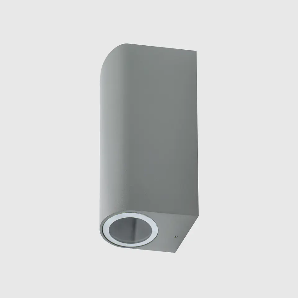 LED APLIQUE PAREDE CINZA IP54 P/GU10 2* JKF495-2 2