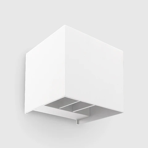 APLIQUE LED PAREDE CUBO COM ÂNGULO ANJUSTÁVEL BRANCO 2X5W 3CCT